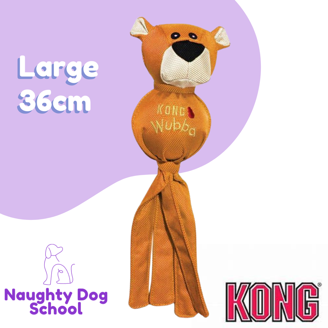 KONG Wubba Ballistic Friends Naughty Dog School